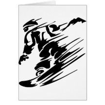Snowboarding Extreme Sports Greeting Cards