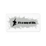 Snowboarding is a Way of Life Personalized Address Labels