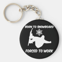 Snowboarding Keychain