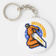 Snowboarding Keychains
