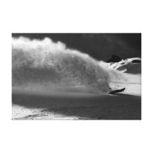 snowboarding powder kirkwood art canvas prints