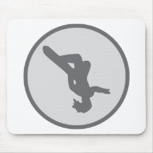 snowboarding snowboard jump mouse mats