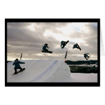 Snowboarding Tricks Greeting Card