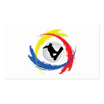 Snowboarding Tricolor Emblem