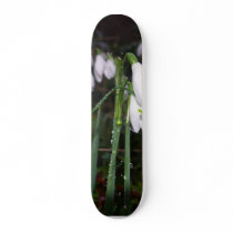 Snowdrops In The Garden Skateboard Deck