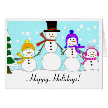SnowFamily Holiday Card