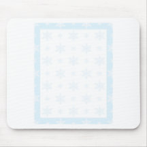 Snowflake Background Mouse Pads