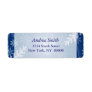 Snowflake Blue Return Address Labels