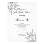 Snowflake Bridal Shower Invitation
