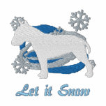 Snowflake Bull Terrier Embroidered Shirt (Swtshrt)