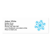 Snowflake Business Card Template