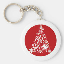 Snowflake Christimas Tree Key Chain