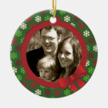 Snowflake christmas colours ornament