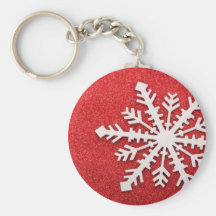 Snowflake Christmas Keychain
