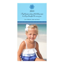 Snowflake Christmas Photo Card