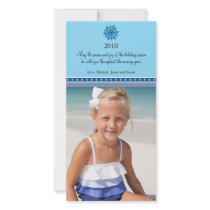 Snowflake Christmas Photo Card