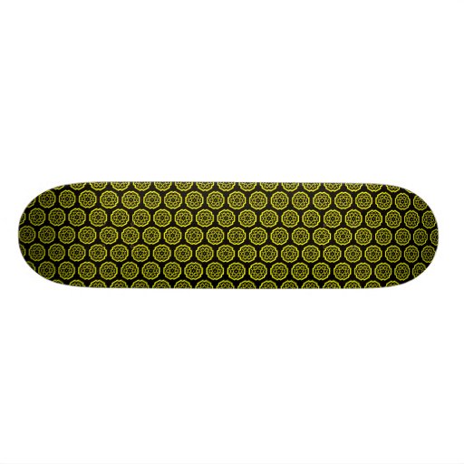 Snowflake Constellation v1 - Black.and Yellow Skate Boards