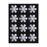 Snowflake Crystal Photos postcards
