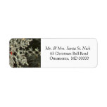 Snowflake Custom Happy Christmas Return Address Labels