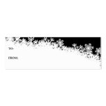 Snowflake Edge Holiday Gift Card business cards