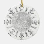 Snowflake Engagement Photo Ornament