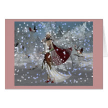 Snowflake Fae Greeting Cards