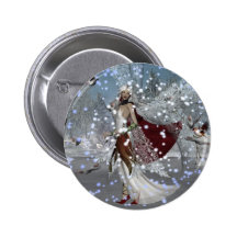 Snowflake Fae Pinback Buttons