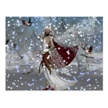 Snowflake Fae Post Card