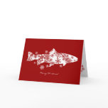 Snowflake Fish Holiday Greeting Card