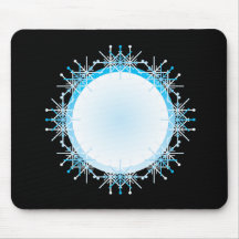 Snowflake Frame Mousepad