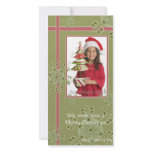 Snowflake gift christmas hoilday photocard picture card