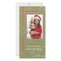 Snowflake gift christmas hoilday photocard picture card