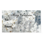 Snowflake Gift Tags Business Card Templates