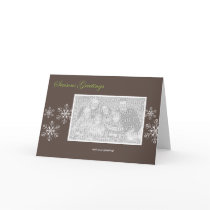 Snowflake Holiday Template Cards