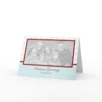 Snowflake Holiday Template Card