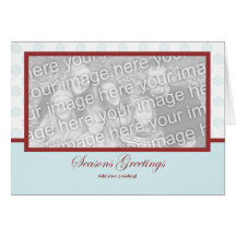 Snowflake Holiday Template Card