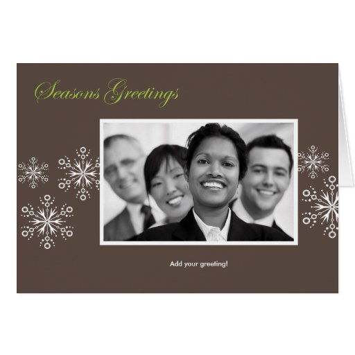 Snowflake Holiday Template Cards