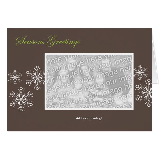Snowflake Holiday Template Cards