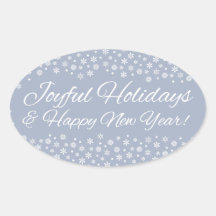 Snowflake Holidays stickers