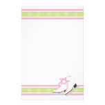 Snowflake Ice Skates Custom Stationery