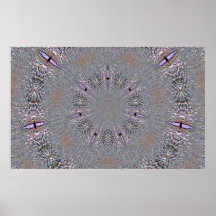 Snowflake In Lavender Poster