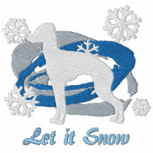 Snowflake Italian Greyhound Polo Shirt