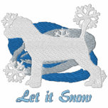 Snowflake Jack Russell Terrier Embroidered Hoodie