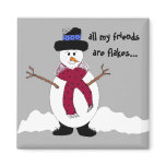 Snowflake Refrigerator Magnet