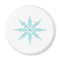 SNOWFLAKE FRIDGE MAGNET