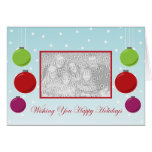 Snowflake Ornament Holiday Template Cards