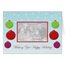 Snowflake Ornament Holiday Template Cards