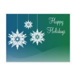Snowflake Ornaments Christmas Holiday Postcards