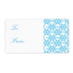 Snowflake Pattern Christmas Gift Tags labels