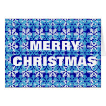 Snowflake Pattern Design Greeting Cards